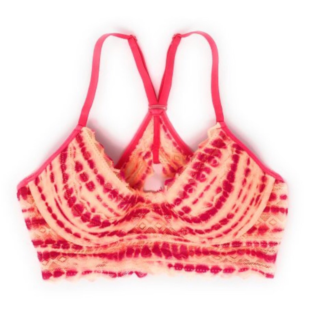 VS Pink lace racerback bra